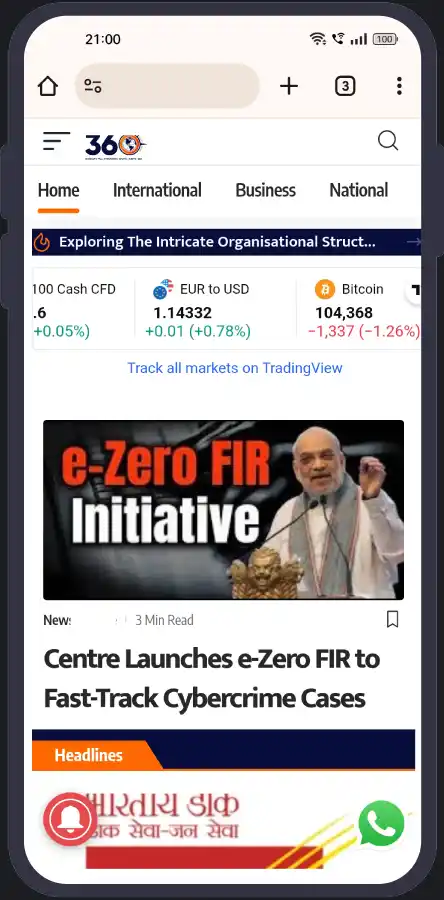 News Portal Design Mobile Version